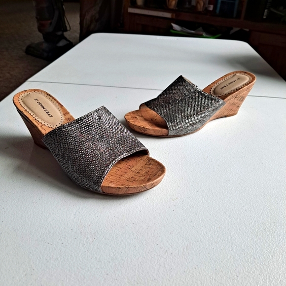 St. John's Bay Cork Wedge Heels - Picture 2 of 6